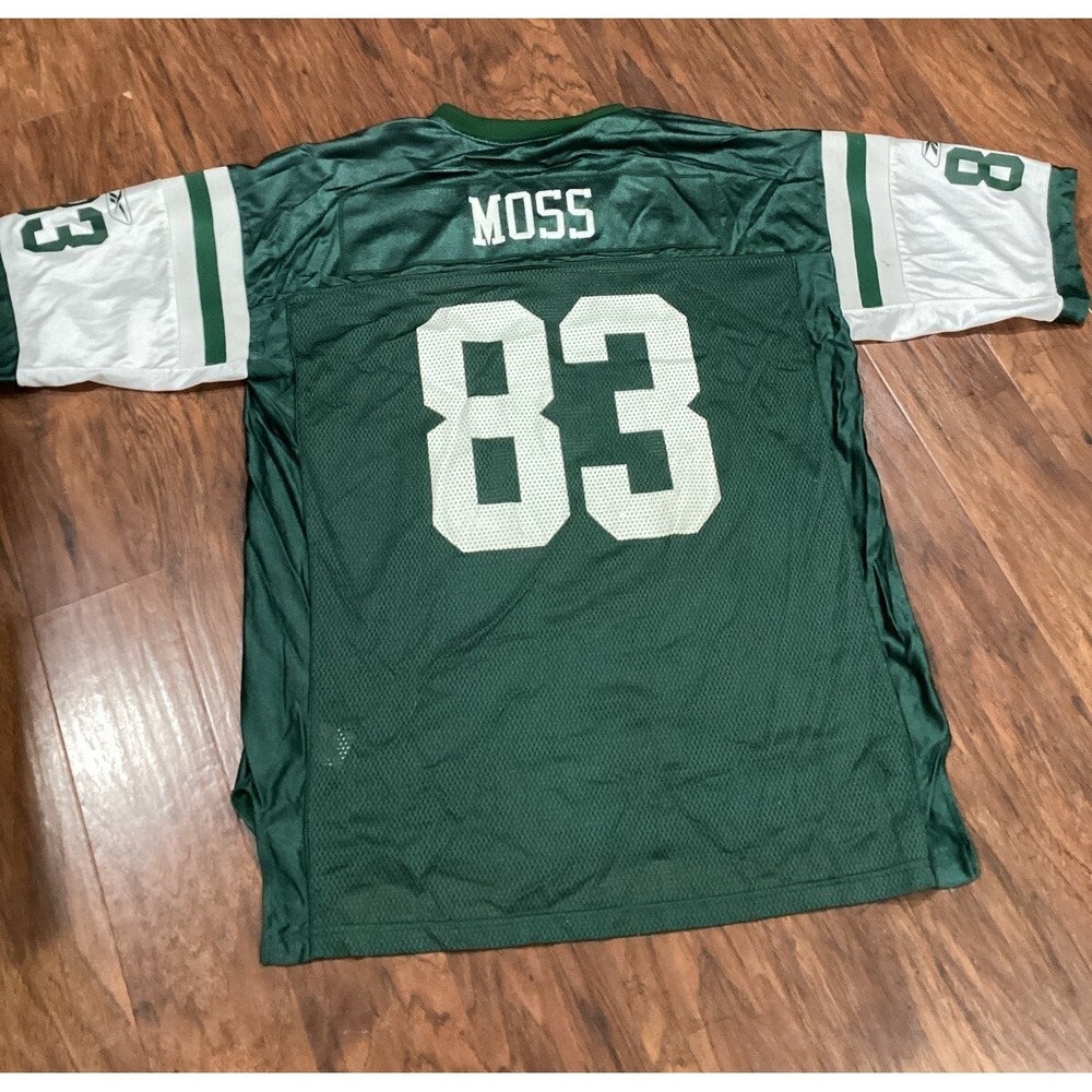 NEW YORK JETS REEBOK NFL JERSEY #83 MOSS SIZE "XL